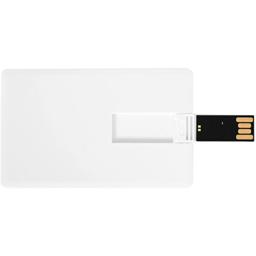 Slim Credit Card USB-Stick , weiss MB , 2 GB , Kunststoff MB , 8,20cm x 5,20cm x 0,30cm (Länge x Höhe x Breite), Bild 6