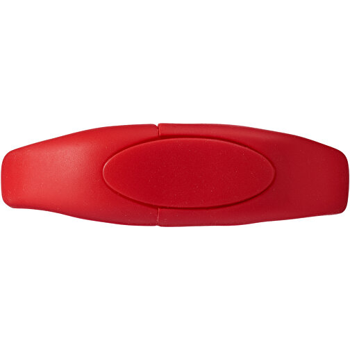 Bracelet USB-Stick , rot MB , 16 GB , Silikon Kunststoff MB , 24,40cm x 2,10cm x 1,10cm (Länge x Höhe x Breite), Bild 4