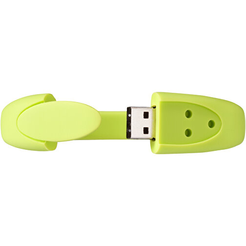 Bracelet USB-Stick , apfelgrün MB , 32 GB , Silikon Kunststoff MB , 24,40cm x 2,10cm x 1,10cm (Länge x Höhe x Breite), Bild 3