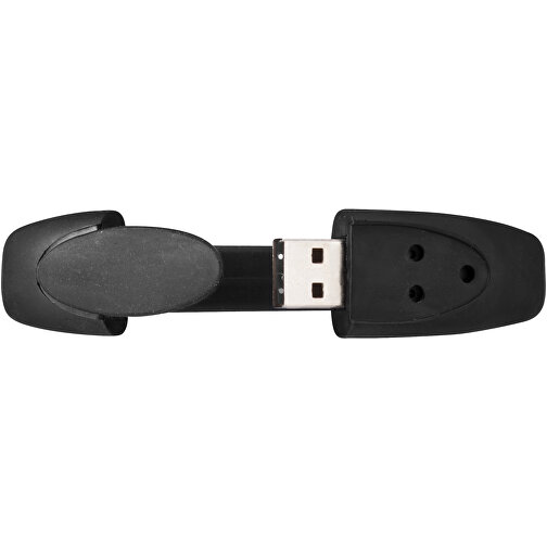 Bracelet USB-Stick , schwarz MB , 32 GB , Silikon Kunststoff MB , 24,40cm x 2,10cm x 1,10cm (Länge x Höhe x Breite), Bild 3