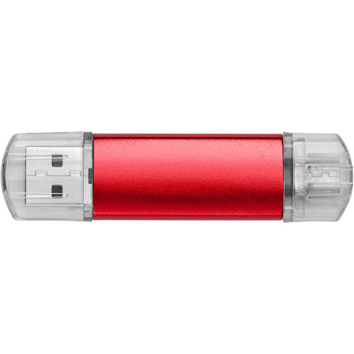 Silicon Valley On-the-Go USB-Stick , rot MB , 8 GB , Aluminium MB , 6,90cm x 1,80cm x 0,70cm (Länge x Höhe x Breite), Bild 4