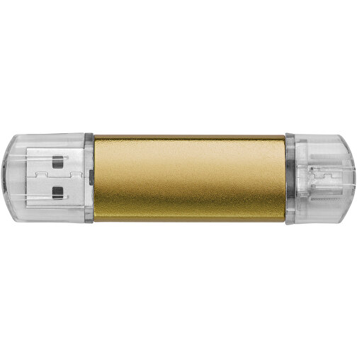 Silicon Valley On-the-Go USB-Stick , gold MB , 32 GB , Aluminium MB , 6,90cm x 1,80cm x 0,70cm (Länge x Höhe x Breite), Bild 5