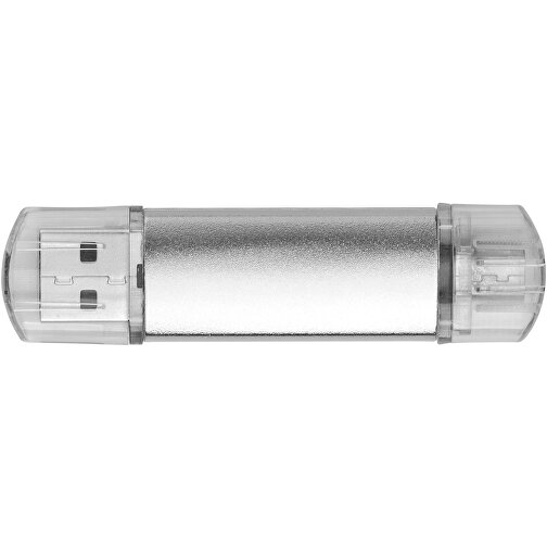 Silicon Valley On-the-Go USB-Stick , silber MB , 4 GB , Aluminium MB , 6,90cm x 1,80cm x 0,70cm (Länge x Höhe x Breite), Bild 4