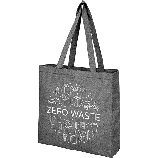 Tote bag con fondo ampio in cotone riciclato da 210 g/m2 Pheebs, Immagine 2