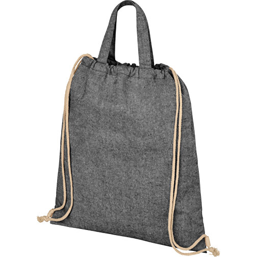 Plecak Pheebs z bawełnianym sznurkiem ściągającym z recyklingu o gramaturze 210 g/m², Obraz 4