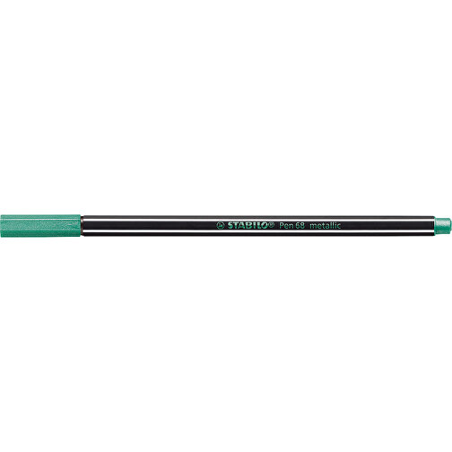 STABILO Pen 68 Metallic Fasermaler , Stabilo, metallic grün, Kunststoff, 16,80cm x 0,80cm x 0,80cm (Länge x Höhe x Breite), Bild 2