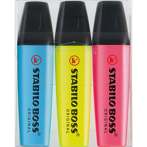 STABILO BOSS ORIGINAL Set de 3 rotuladores fluorescentes, Imagen 1