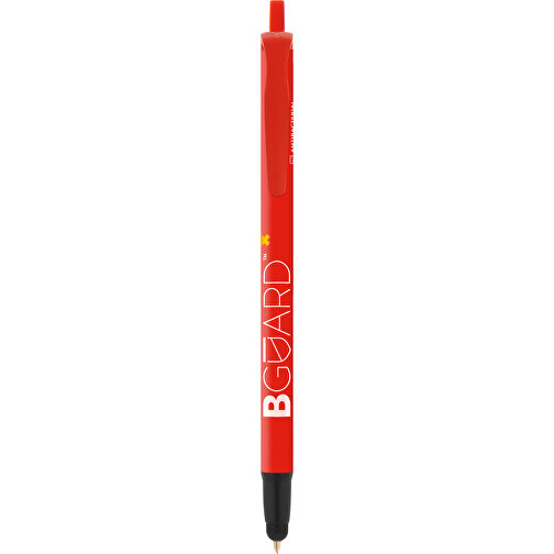 BIC® Clic Stic Stylus BGUARD™ Kugelschreiber , BiC, rot, Kunststoff, 14,00cm x 1,20cm (Länge x Breite), Bild 1
