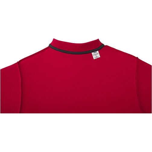 Helios Poloshirt Für Herren , rot, Piqué Strick 100% BCI Baumwolle, 180 g/m2, 5XL, , Bild 6