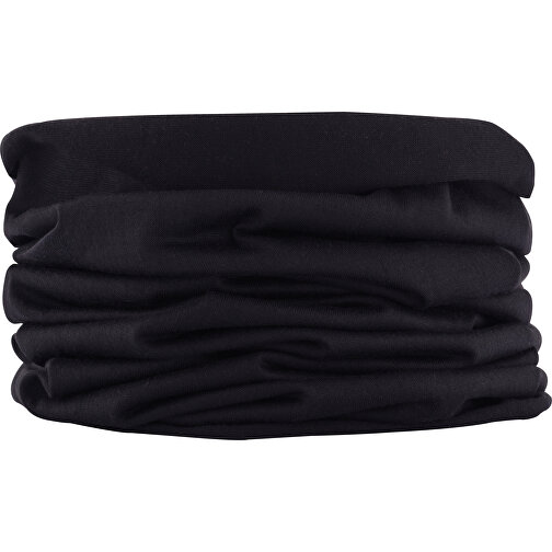 Multifunktions-Schal, Schwarz , schwarz, Polyester, 25,00cm x 50,00cm (Länge x Höhe), Bild 1