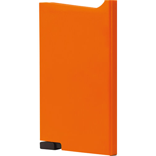 RFID Anti Skimming Kunststoff-Kartenhalter , orange, ABS, 6,20cm x 9,80cm x 0,90cm (Länge x Höhe x Breite), Bild 1