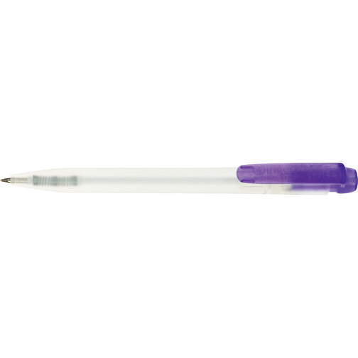 Kugelschreiber Ingeo TM Pen Clear Transparent , mattes lila, PLA, 13,30cm (Länge), Bild 3