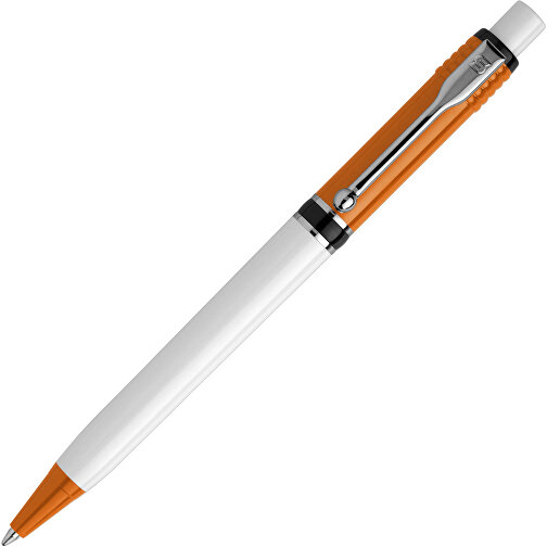 Kugelschreiber Raja Colour Hardcolour , orange / weiss, ABS & Metall, 14,00cm (Länge), Bild 2