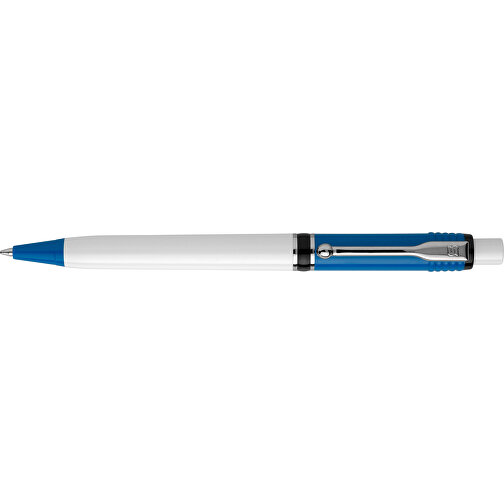 Kugelschreiber Raja Colour Hardcolour , hellblau / weiß, ABS & Metall, 14,00cm (Länge), Bild 3