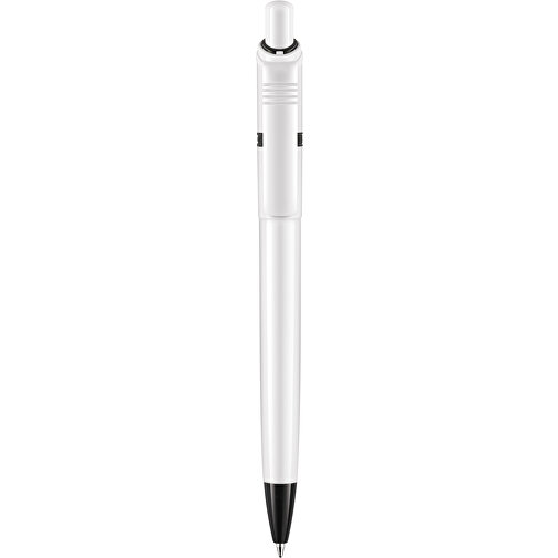 Kugelschreiber Ducal Hardcolour , weiß / schwarz, ABS, 13,80cm (Länge), Bild 1