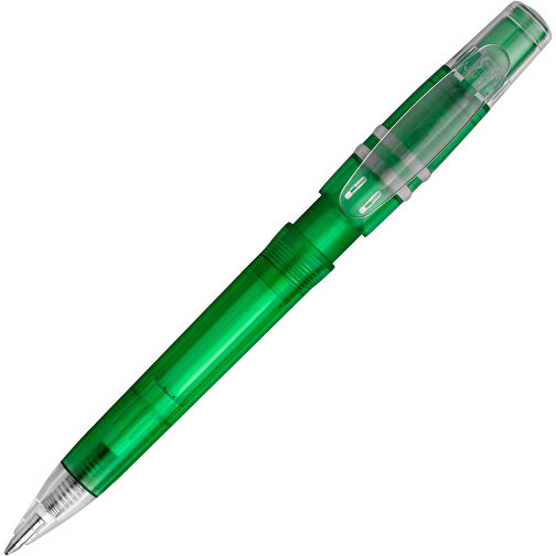 Kugelschreiber Nora Clear Transparent , transparent grün, ABS, 14,00cm (Länge), Bild 2