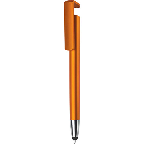 3-in-1 Touch Kugelschreiber , orange, ABS, 14,60cm (Länge), Bild 1
