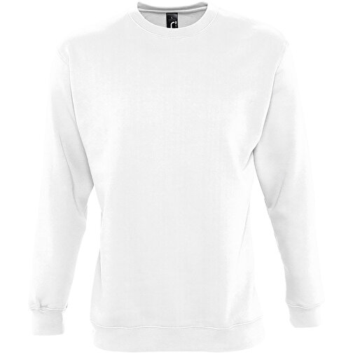 Sweatshirt - New Supreme , Sol´s, weiß, Mischgewebe Polyester/Baumwolle, XXL, 72,00cm (Länge), Bild 1