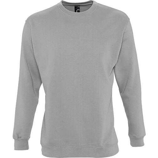 Sweatshirt - New Supreme , Sol´s, graue melange, Mischgewebe Polyester/Baumwolle, XXL, 72,00cm (Länge), Bild 1
