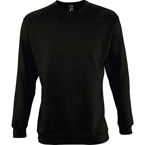 Sweatshirt - New Supreme , Sol´s, schwarz, Mischgewebe Polyester/Baumwolle, M, 69,00cm x 54,00cm (Länge x Breite), Bild 1