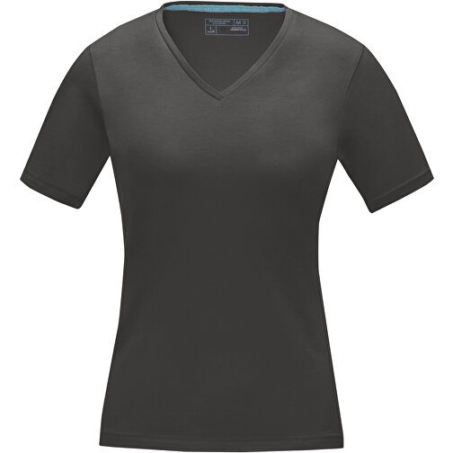 Kawartha T-Shirt Für Damen Mit V-Ausschnitt , Green Concept, storm grey, Single jersey Strick 95% Bio Baumwolle, 5% Elastan, 200 g/m2, L, , Bild 3