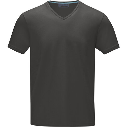 Kawartha T-Shirt Für Herren Mit V-Ausschnitt , Green Concept, storm grey, Single jersey Strick 95% Bio Baumwolle, 5% Elastan, 200 g/m2, XXXL, , Bild 3