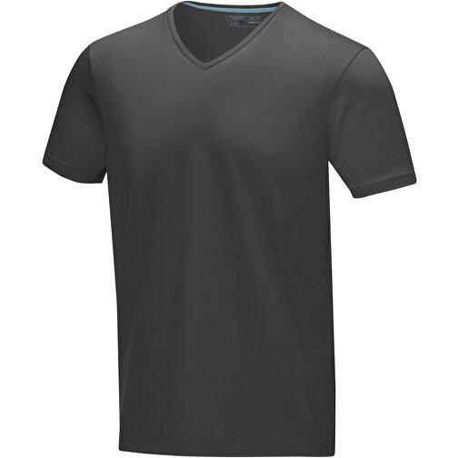 Kawartha T-Shirt Für Herren Mit V-Ausschnitt , Green Concept, storm grey, Single jersey Strick 95% Bio Baumwolle, 5% Elastan, 200 g/m2, S, , Bild 1