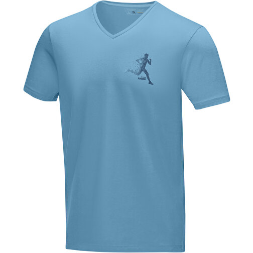 Kawartha T-Shirt Für Herren Mit V-Ausschnitt , Green Concept, nxt blau, Single jersey Strick 95% Bio Baumwolle, 5% Elastan, 200 g/m2, S, , Bild 2
