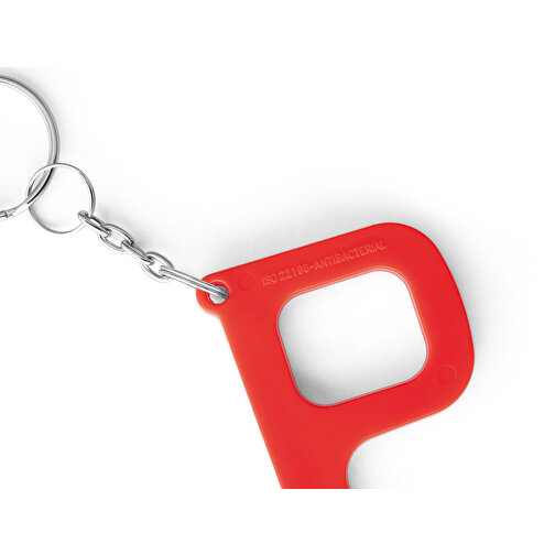 HANDY SAFE. Multifunktions-Schlüsselanhänger , rot, ABS, , Bild 2