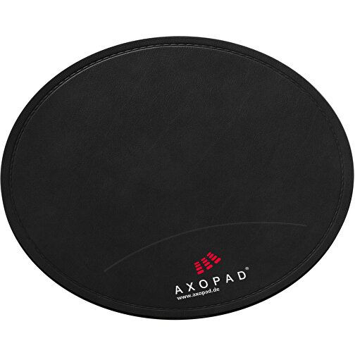 AXOPAD® Tischset AXONature 800, Farbe Schwarz, 35 Cm Rund, 2 Mm Dick , Schwarz, Lederfaser, recyceltes Leder, 0,20cm (Höhe), Bild 1