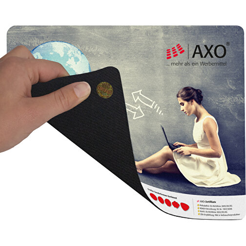 AXOPAD® AXOIdent 600 betalningsmatta, 24 x 19,5 cm rektangulär, 1,4 mm tjockt, Bild 2