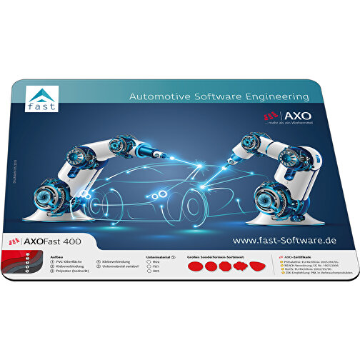 AXOPAD® Betalningsmatta AXOFast 600, 29,7 x 21 cm rektangulär, 2,3 mm tjock, Bild 1