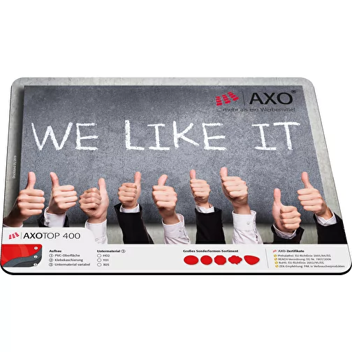 Sous-main AXOPAD® AXOTop 500, 60 x 40 cm rectangulaire, épaisseur 1,5 mm, Image 1