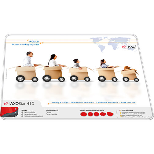 AXOPAD® Skrivbordsunderlägg AXOStar 510, 60 x 40 cm rektangulärt, 1,75 mm tjockt, Bild 1