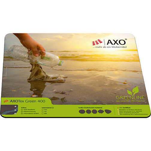 AXOPAD® musematte AXOTex Green 400, 24 x 19,5 cm rektangulær, 1 mm tykk, Bilde 1