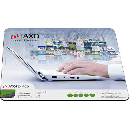AXOPAD® musematte AXOTex 400, 24 x 19,5 cm rektangulær, 1 mm tykk, Bilde 1