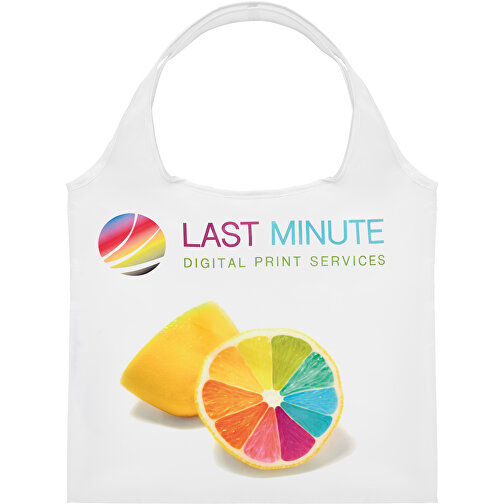 Full Color Faltbare Einkaufstasche Mit Innenfach , weiß, Polyester, 56,00cm x 41,00cm (Höhe x Breite), Bild 4