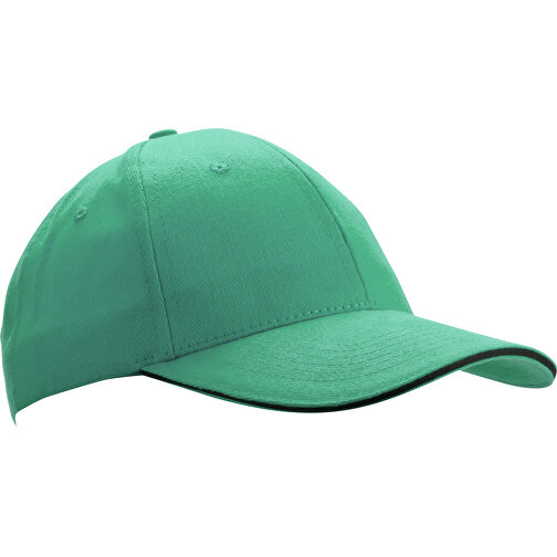 Mütze Rubec , grün, 100% Gebürstete Baumwolle, , Bild 1