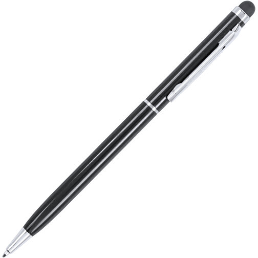Kugelschreiber Pointer Byzar , schwarz, Aluminium, 13,70cm (Breite), Bild 2