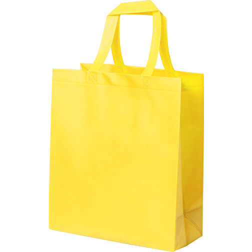 Tasche Fimel , gelb, Laminiertes Non-Woven, 35,00cm x 15,00cm x 40,00cm (Länge x Höhe x Breite), Bild 1