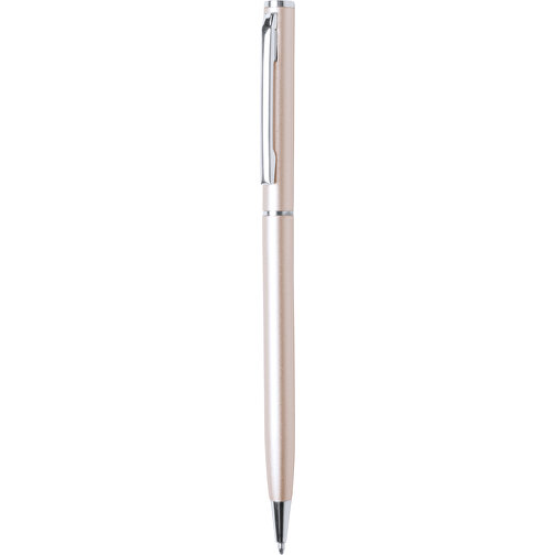 Kugelschreiber Zardox , vergoldet, Aluminium, 12,90cm (Breite), Bild 1