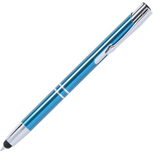 Kugelschreiber Pointer Mitch , hellblau, Aluminium, 13,90cm (Breite), Bild 2