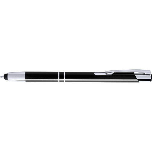 Kugelschreiber Pointer Mitch , schwarz, Aluminium, 13,90cm (Breite), Bild 3