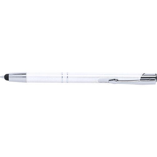 Kugelschreiber Pointer Mitch , weiß, Aluminium, 13,90cm (Breite), Bild 3