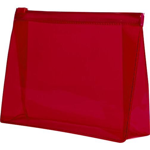 Kosmetik Tasche Iriam , rot, PVC, 17,00cm x 4,50cm x 12,50cm (Länge x Höhe x Breite), Bild 1