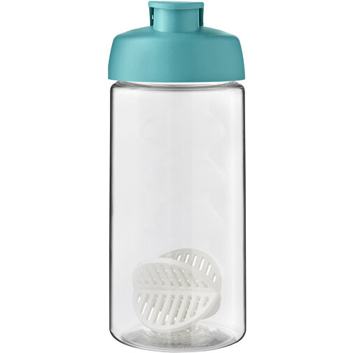 H2O Active® Bop 500 Ml Shakerflasche , aquablau / transparent, PET Kunststoff, PP Kunststoff, PP Kunststoff, 17,40cm (Höhe), Bild 3
