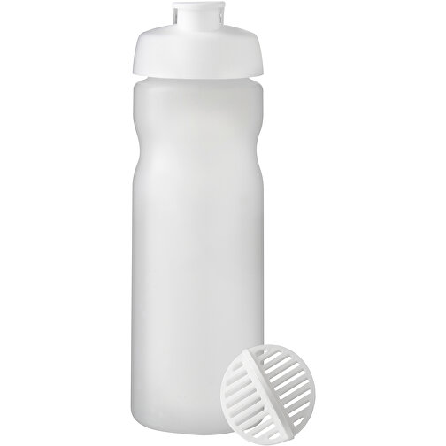 Baseline Plus 650 Ml Shakerflasche , weiß / klar mattiert, HDPE Kunststoff, PP Kunststoff, PP Kunststoff, 22,30cm (Höhe), Bild 3