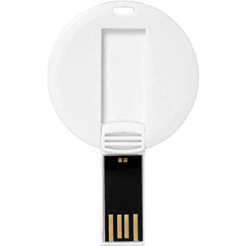 Round Credit Card USB-Stick , weiß MB , 1 GB , Kunststoff MB , 0,10cm (Höhe), Bild 4