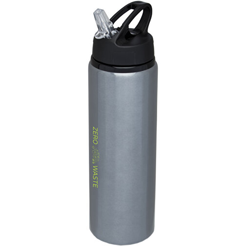 Fitz 800 Ml Sportflasche , grau, Aluminium, PP Kunststoff, 25,50cm (Höhe), Bild 2