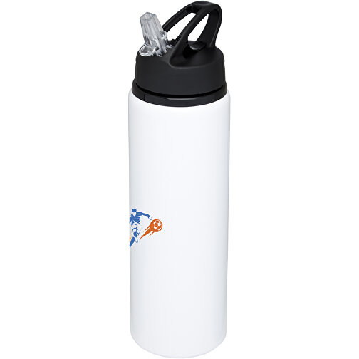 Fitz 800 Ml Sportflasche , weiss, Aluminium, PP Kunststoff, 25,50cm (Höhe), Bild 2